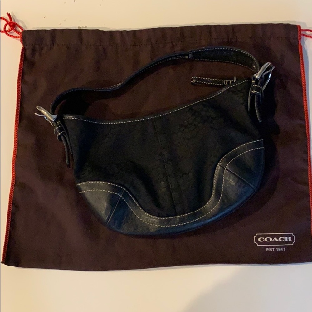 Black coach purse